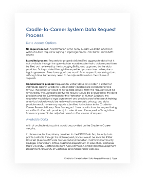 Cradle-to-Career System Data Request Process