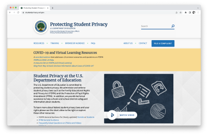 Protecting Student Privacy website